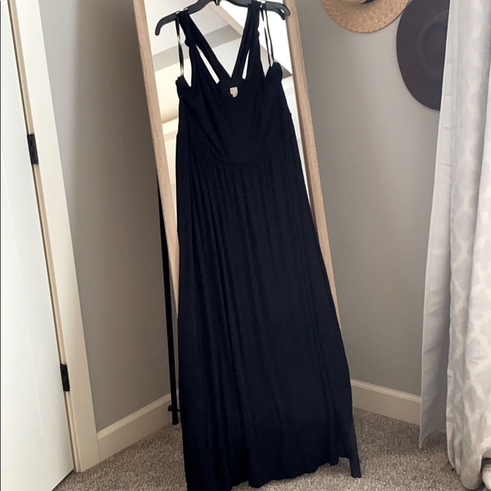 Loft Beach | Black V-Neck Maxi Dress